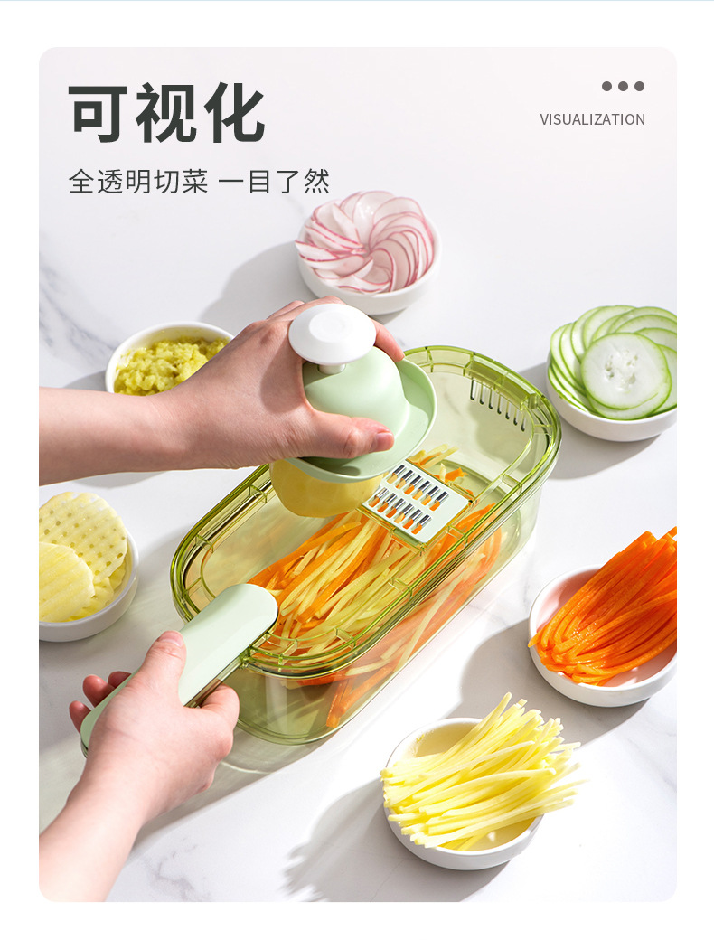 Multifunctional vegetable grater, safe, stainless steel