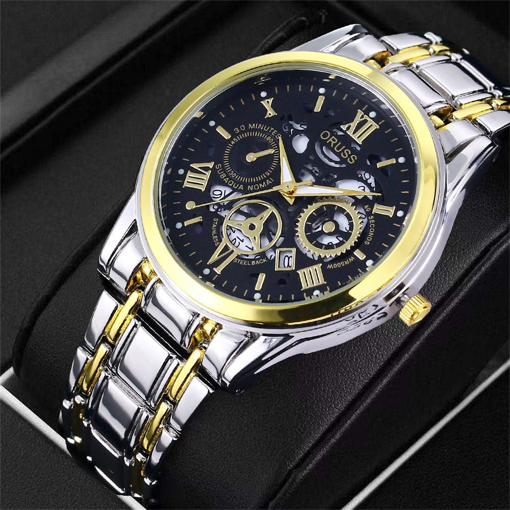 Men's quartz watch, business style, fully automatic