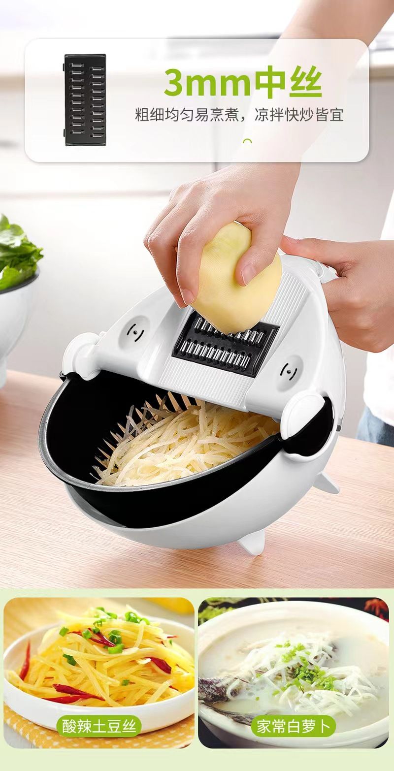 Çok amaçlı sebze kesme seti patates rendesi