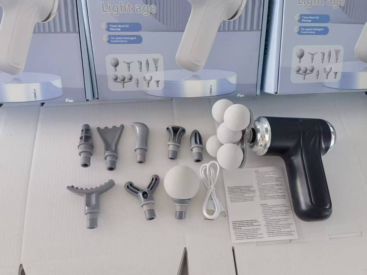 Mini fascia gun, 6-speed, portable massage device