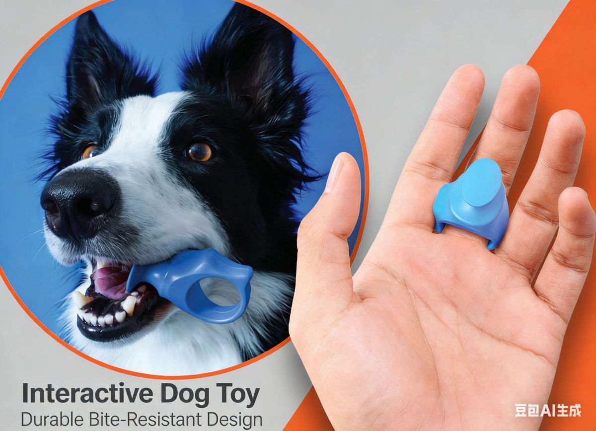 Silicone finger pet toothbrush, safe and bite-resistant