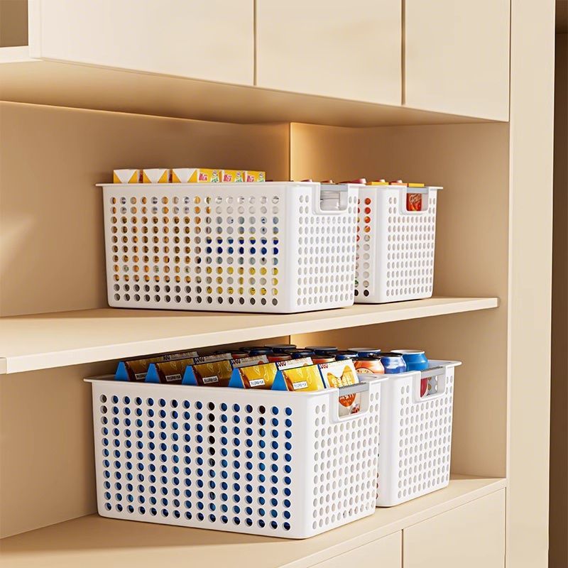 Plastik saklama sepeti mutfak dolabı ev organize
