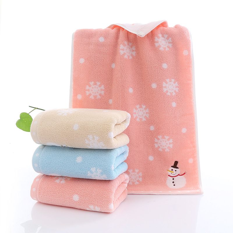 Cotton bath towel set 3-piece, adult and children