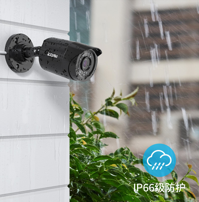 2-megapixel coaxial analog surveillance camera, waterproof