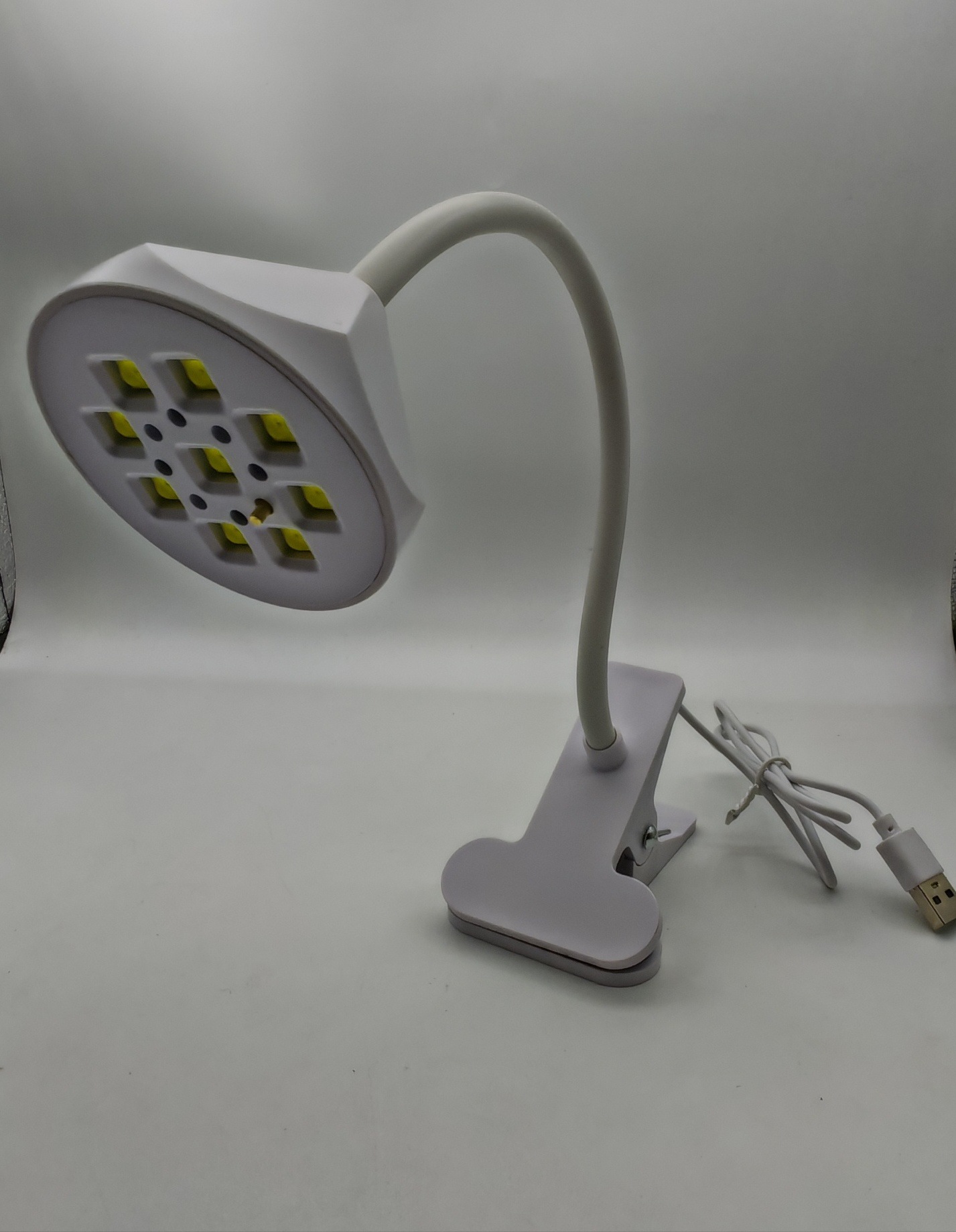 QX12 tırnak lambası, 9 LED, klipsli, jel lehçesi fototerapisi