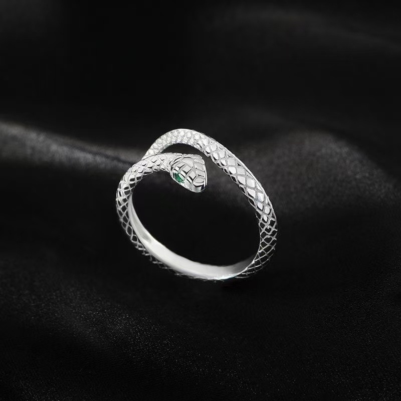 Silberring 999, Schlangendesign, Damen