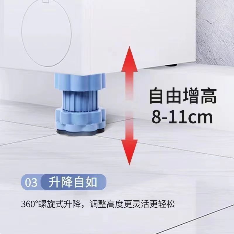 Washing machine and refrigerator anti-slip vibration damper feet