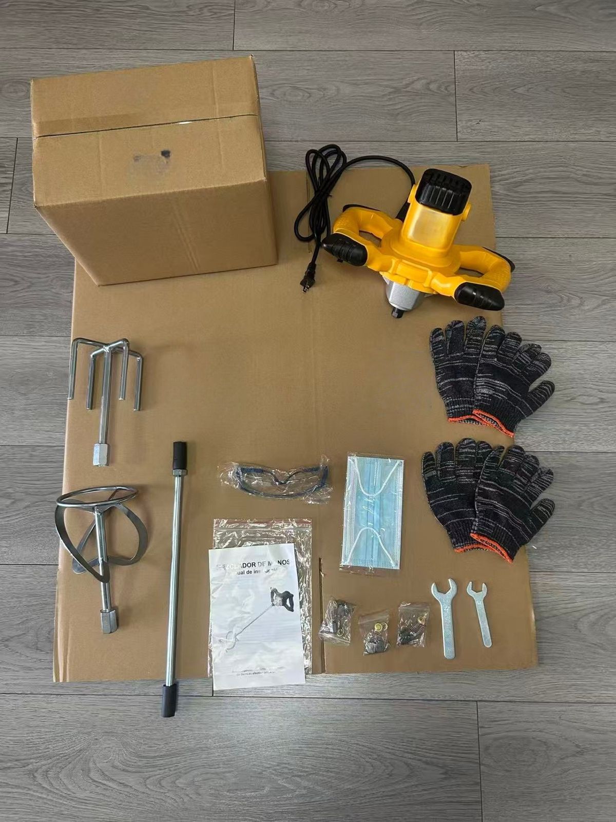 Elektrikli el karıştırıcı, yüksek güçlü, çimento ve boya