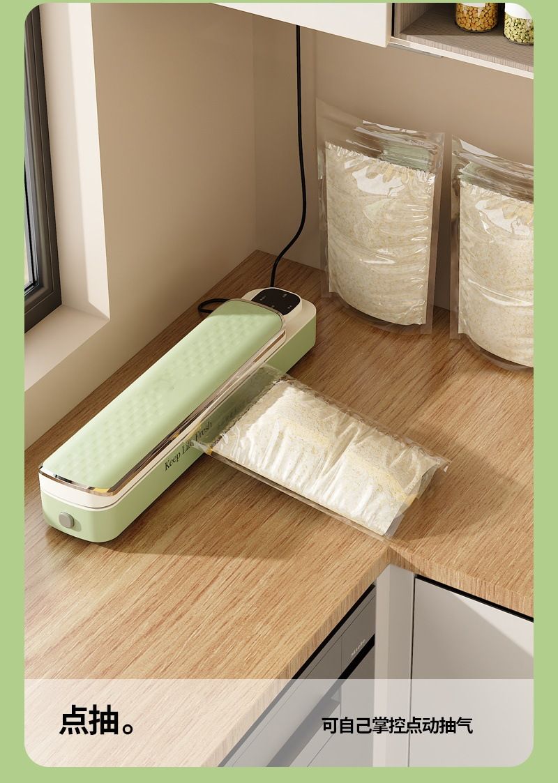 Fully automatic vacuum sealer, compact kitchen model