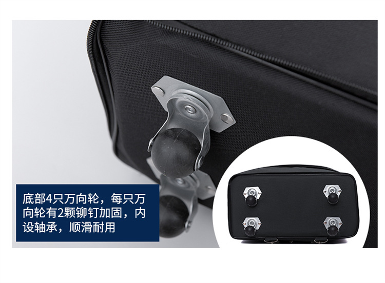 Foldable travel luggage with wheels, 158L capacity
