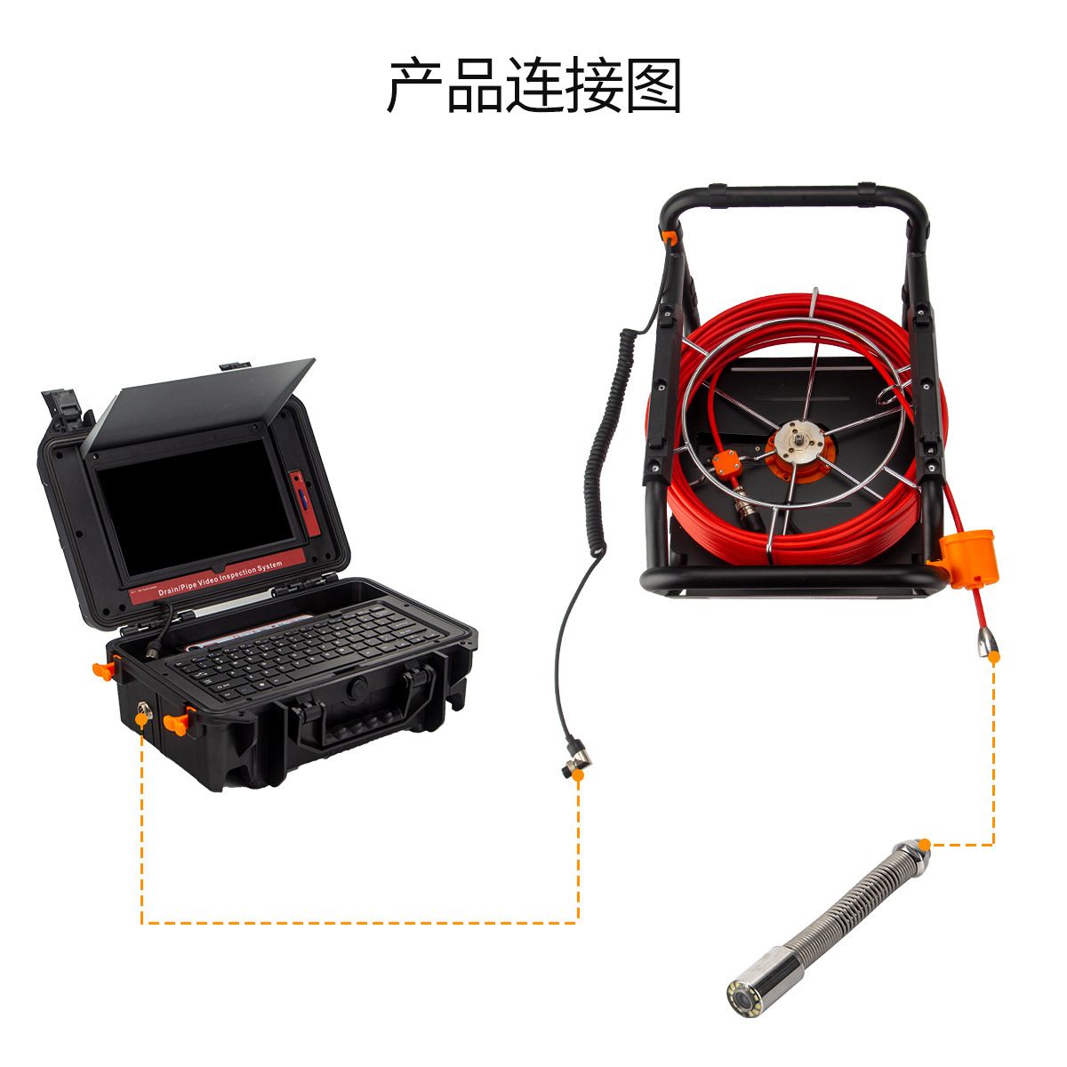 512HZ wireless endoscope camera waterproof detector