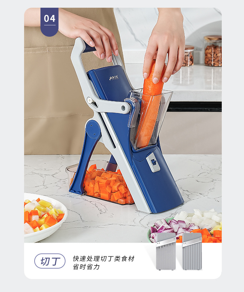 Çok fonksiyonlu sebze kesici, manual rendeli ve dilimleme, patates rendesi