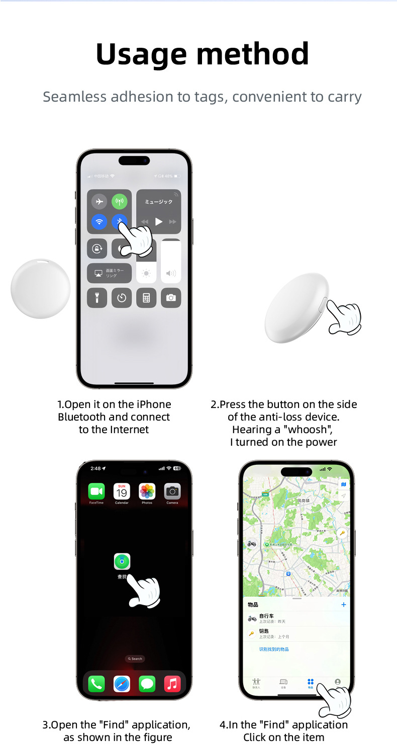 Mini GPS takip cihazı evcil hayvan anahtarlar için