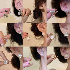 925 sterling silver earrings, retro geometric design