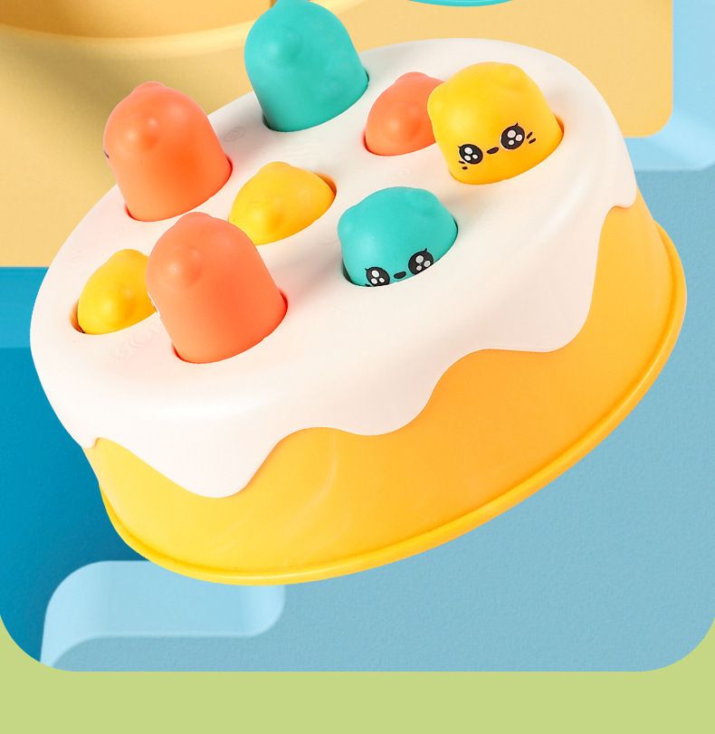 Cake Whack-a-Mole Toy, Baby Tapping Game