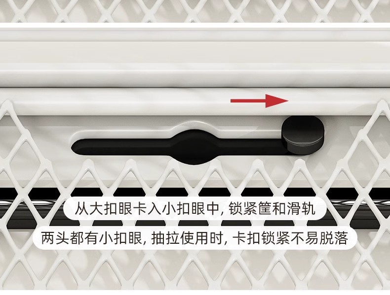 Foldable metal storage basket for kitchen and bathroom