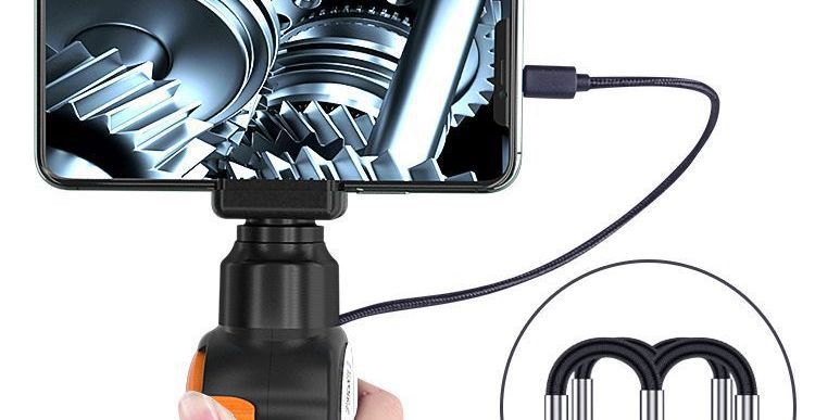 Endoscope, HD, rotating probe, engine carbon inspection, pipe use
