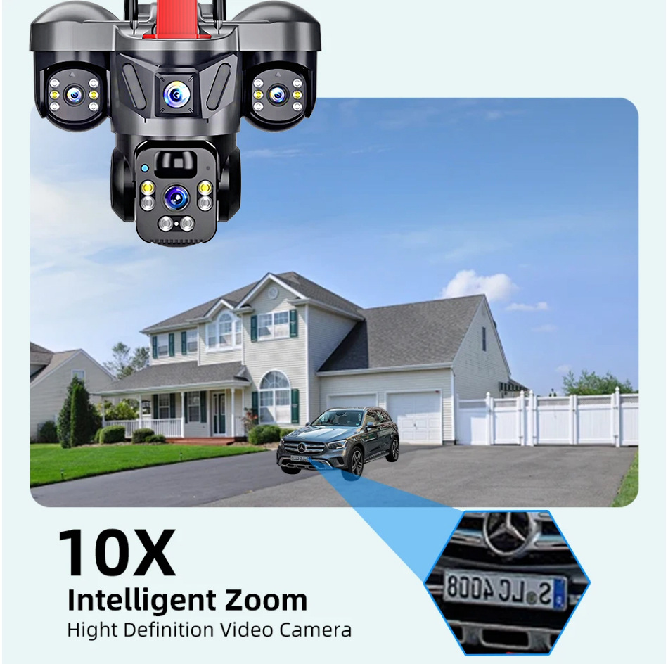 V360Pro Sicherheitskamera, Solarstrom, 4G/WIFI, Nachtsicht