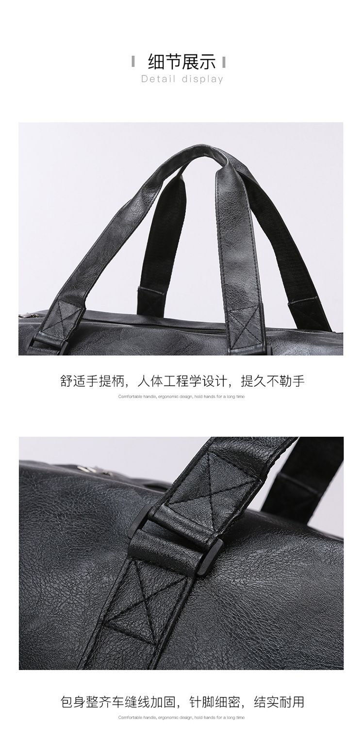 Travel bag and men's backpack with dress and shoe compartment