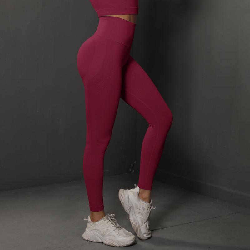 Gülümsüyen yüz yoga pantolonu, peach lift, yüksek bel