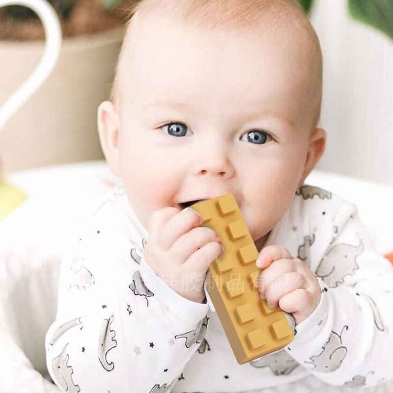 Baby silicone large blocks, chewable stacking toy