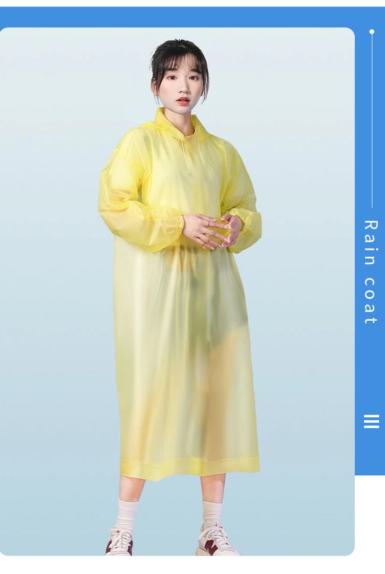 Morandi Color Disposable Raincoat Adult Children
