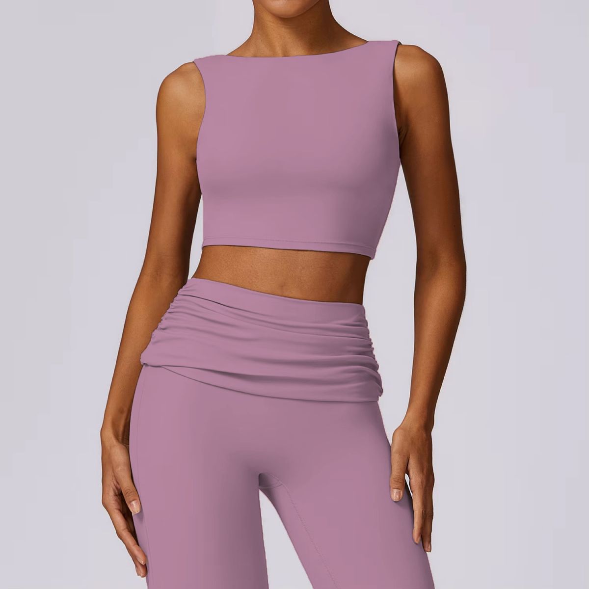 Çıplak yoga yeleği, spor koşu seksi yoga üstü, çabuk kuruyan koşu spor yoga giyim fabrikası