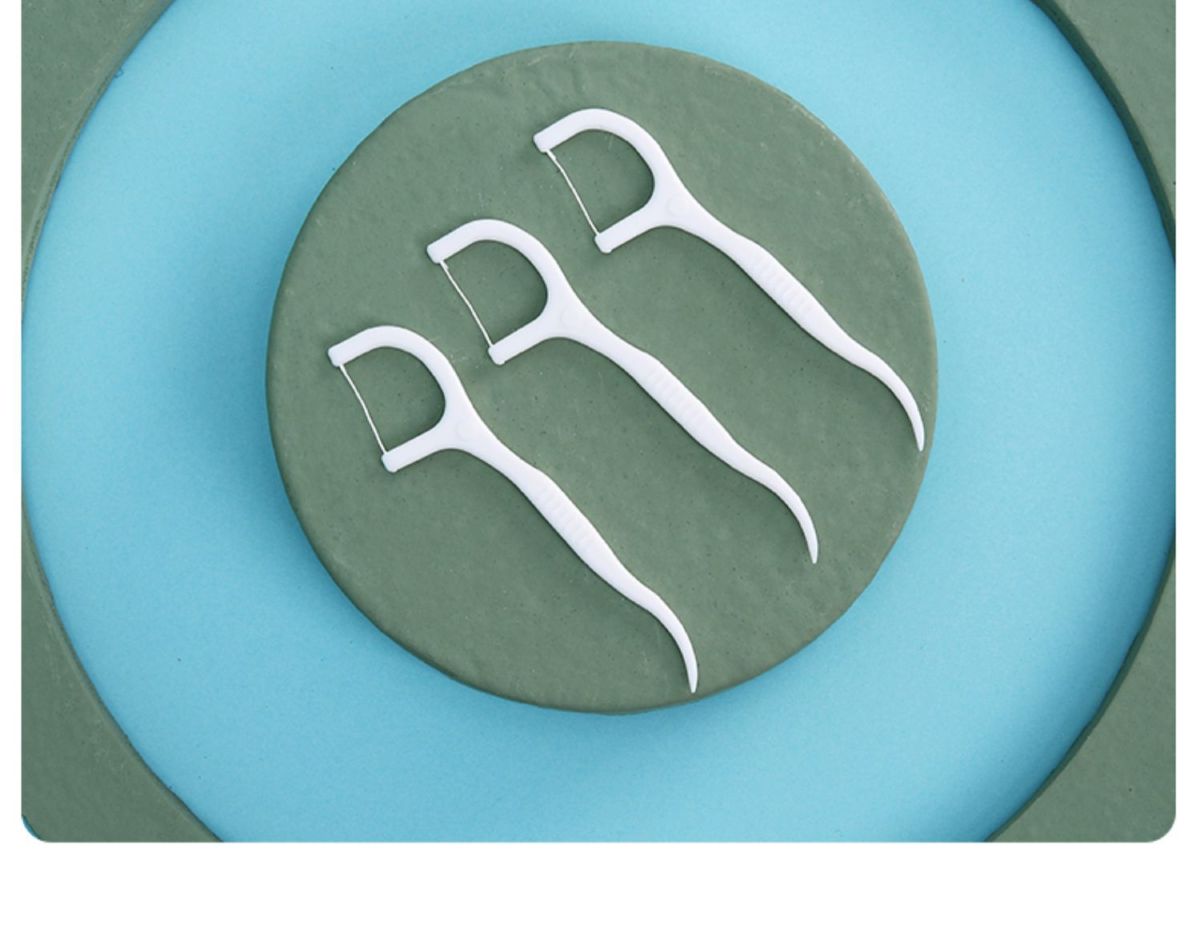 Disposable dental floss stick family pack, portable ultra-thin