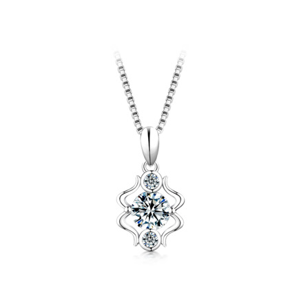 Burç Kolye, 925 Gümüş, 1 Karat Moissanite