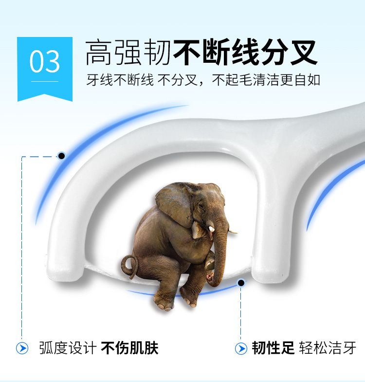 Yijijie disposable dental floss sticks, 150 pieces