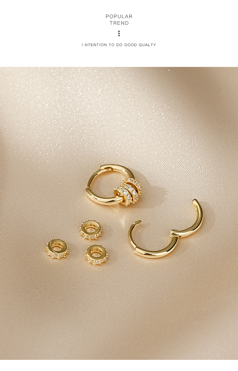 925 silver hoop earrings, elegant and sophisticated design