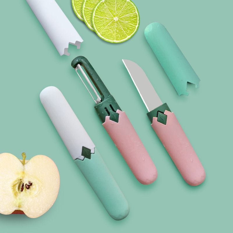 Dual-head fruit knife, 2-in-1 peeler and grater set
