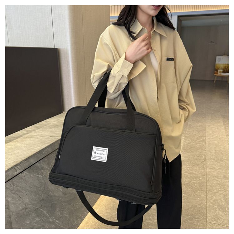 Expandable travel bag, large capacity airline luggage