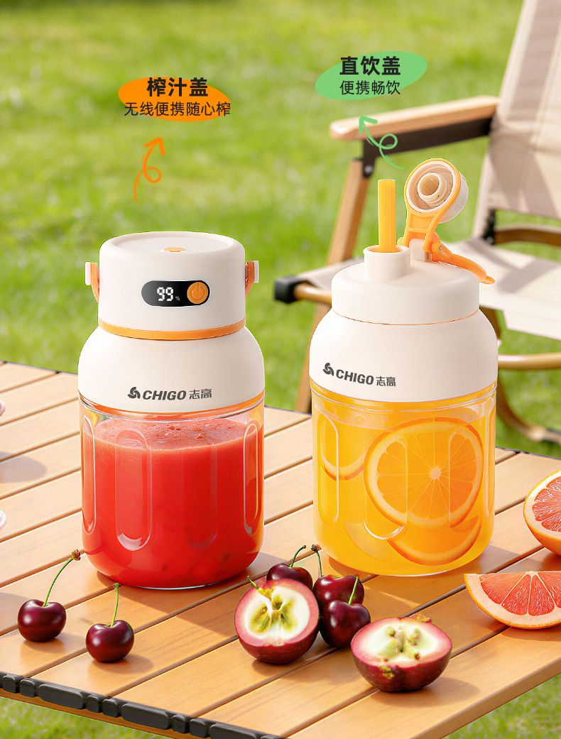 Taşınabilir meyve sıkacağı, şarjlı, 1L, buz kırıcı