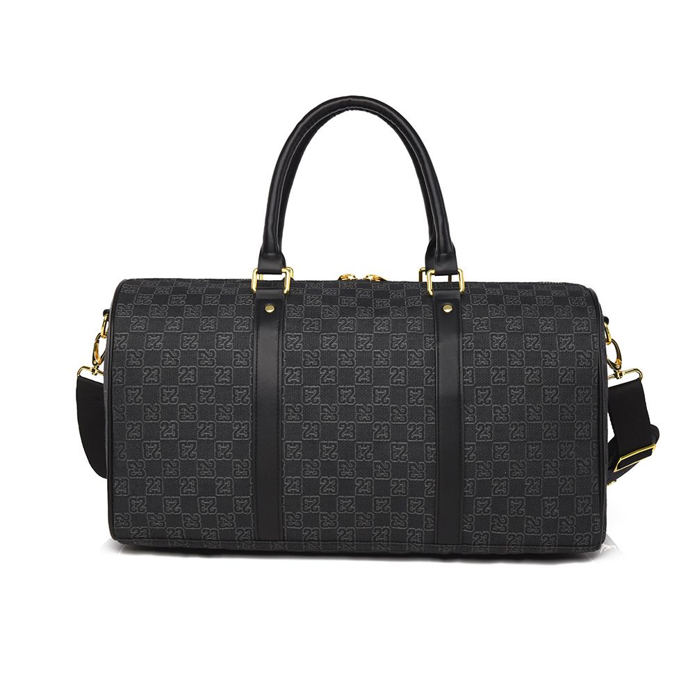 AJ Checkered Gym Bag, Large Capacity, Crossbody