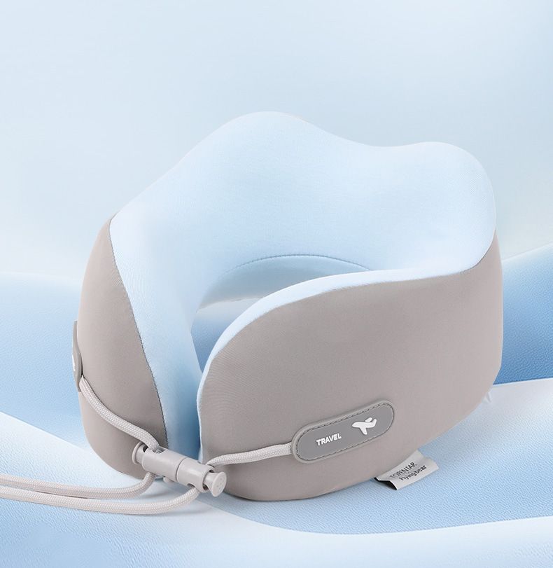 Memory foam U-shaped travel pillow, neck support, cervical support