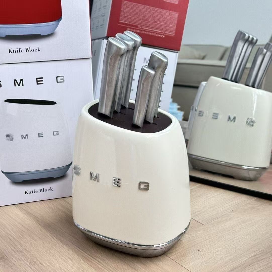 SM Smai EG Messerhalter Edelstahl Creme-Farbe