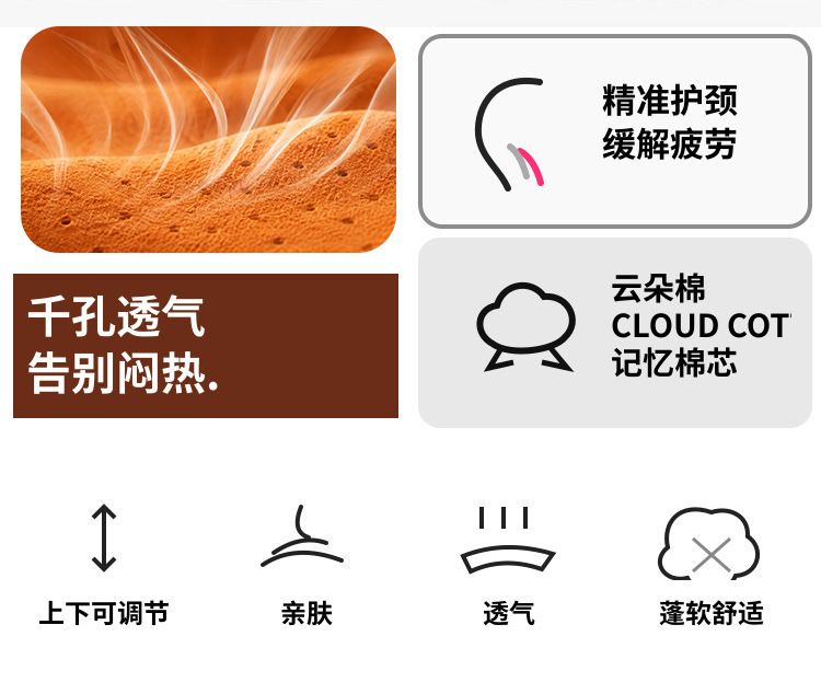 汽车头枕护颈枕四季通用记忆棉车载枕头颈枕通风透气汽车靠枕套装
