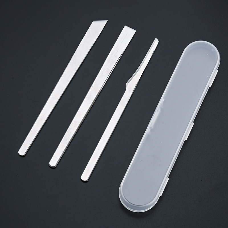 Stainless steel pedicure knife set, 3-piece