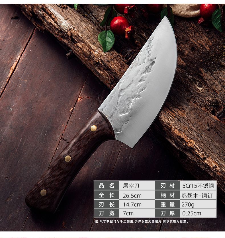 Longquan handgeschmiedetes Kochmesser, Knochenmesser, Heimset