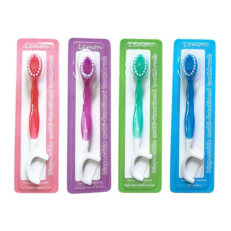 Disposable toothbrush set, portable
