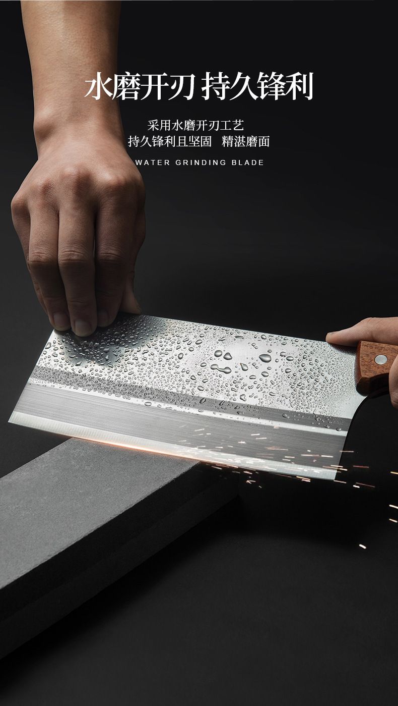Heavy-duty bone chopping knife, manganese steel
