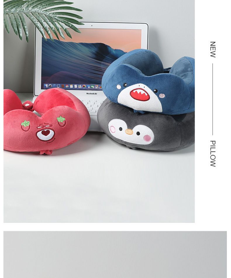 Cartoon PP Cotton U-Shaped Pillow Embroidered