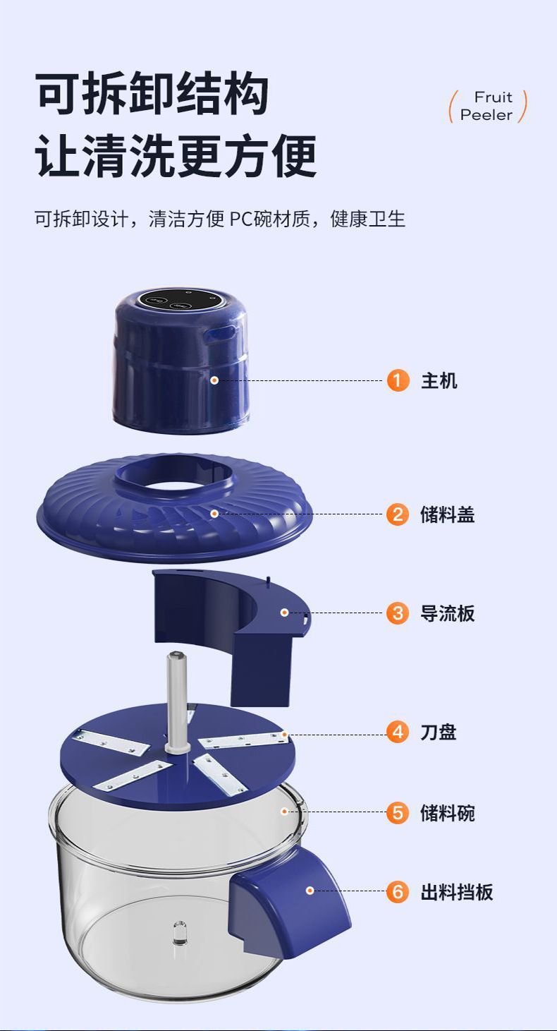 Electric automatic fruit and vegetable peeler