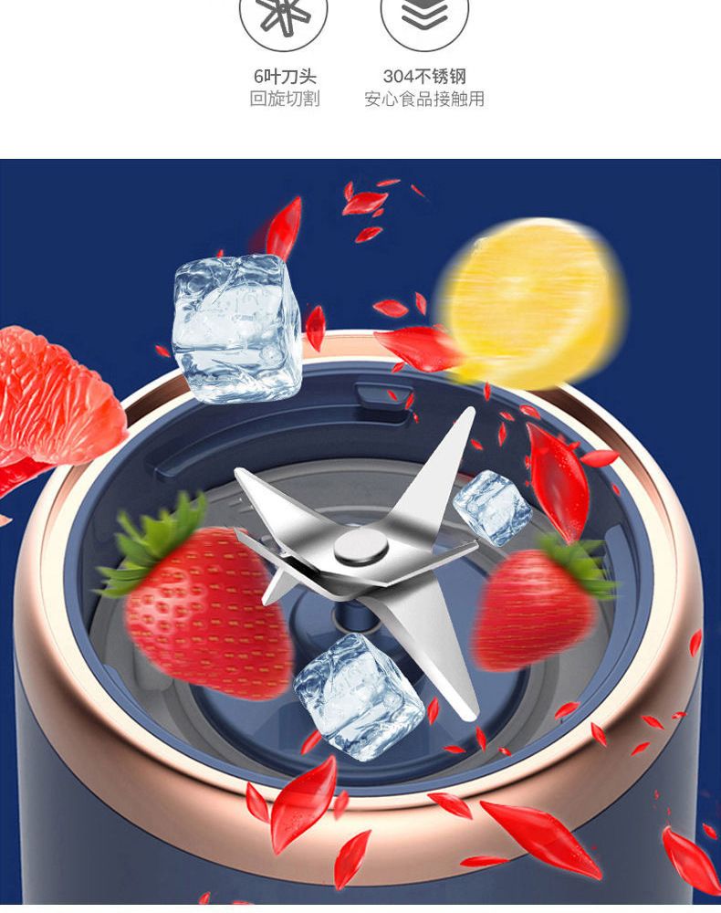 Mini blender, USB rechargeable, portable