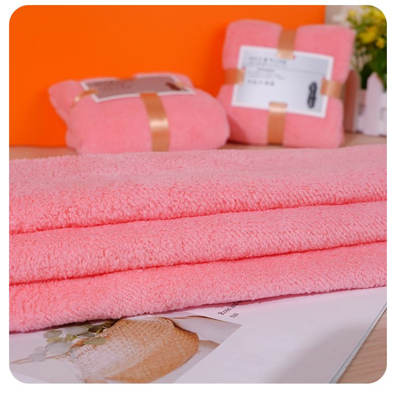 Korallenflor-Badetuch Geschenkset 3-teilig Orange