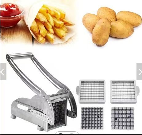 Paslanmaz çelik patates ve sebze kesici çok fonksiyonlu