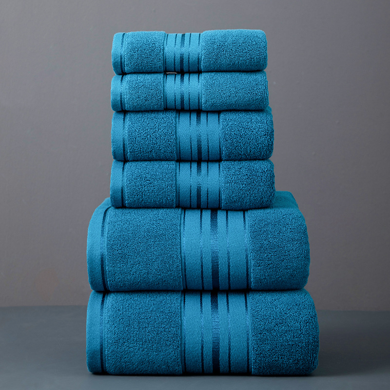 Cotton 6-Piece Towel Set Thick Bath Towels