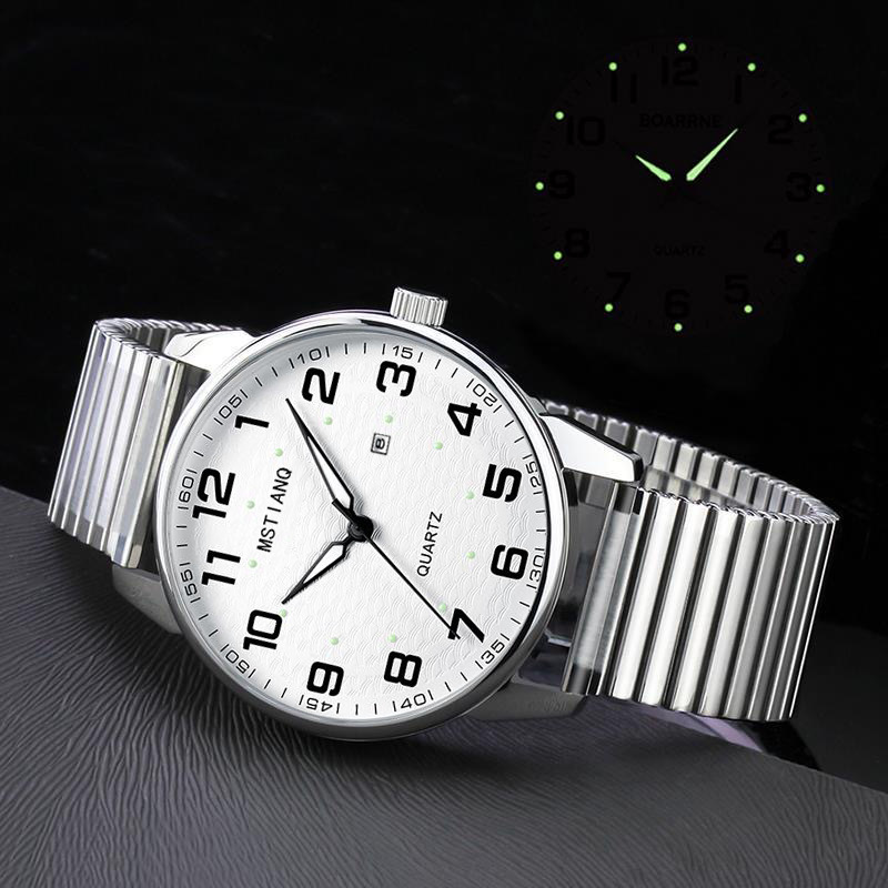 Seniorenuhr für Paare, Quarz, große Ziffern, wasserdicht, Mom & Dad Modelle