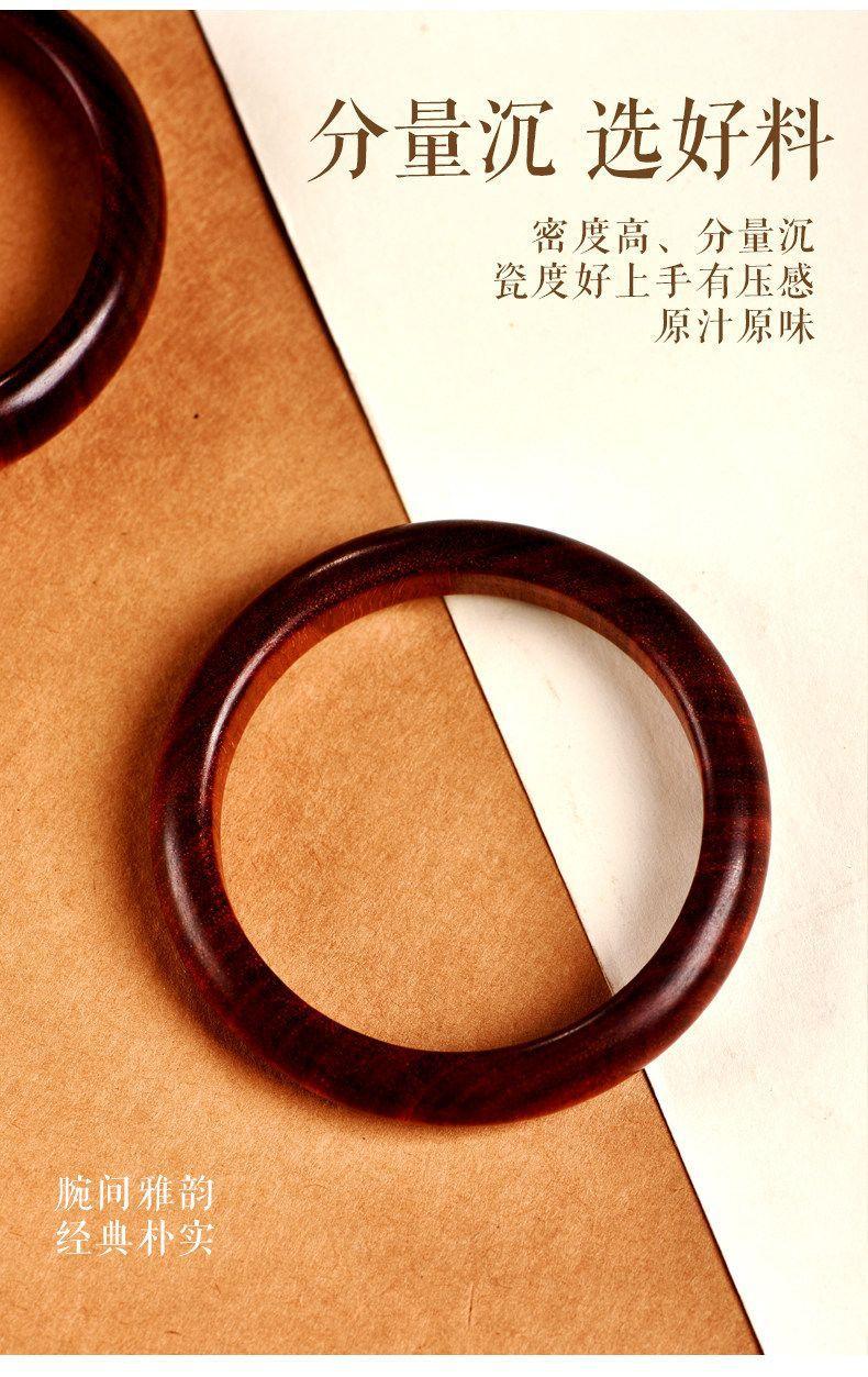 Natural Taishan old peachwood bracelet, women's style